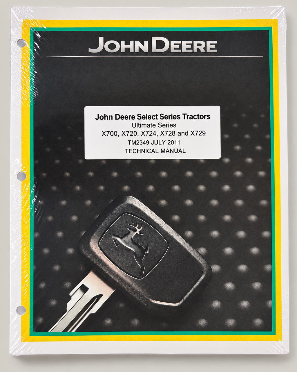 John Deere X700 X720 X724 X728 X729 Technical Service Repair Manual - TM2349 — cover