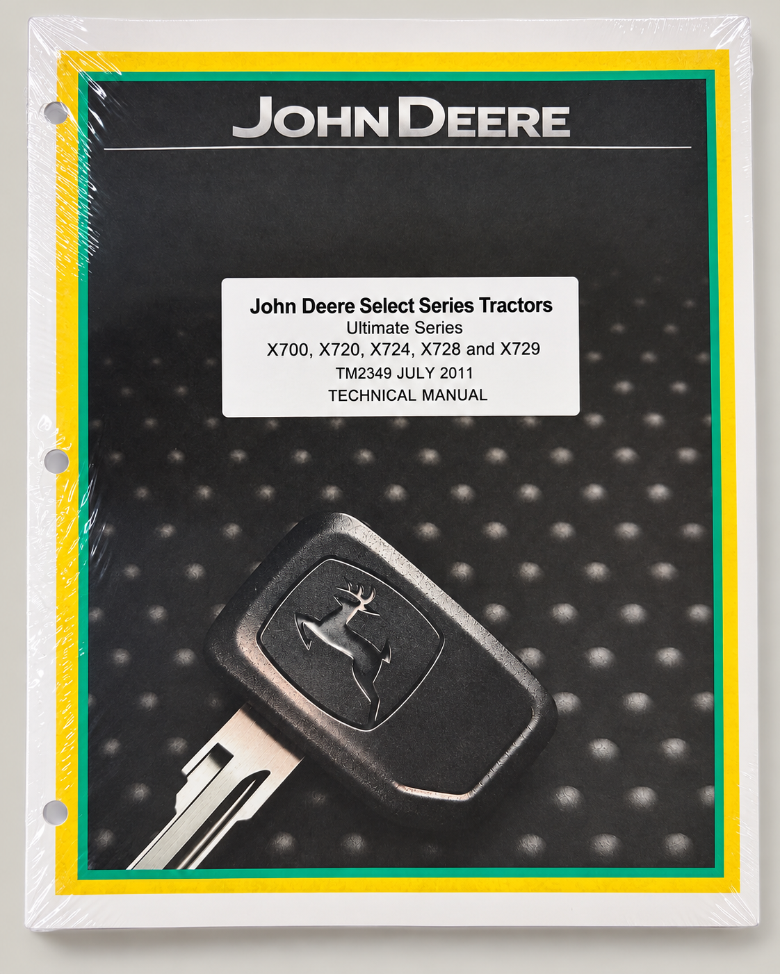 John Deere X700 X720 X724 X728 X729 Technical Service Repair Manual - TM2349 — cover