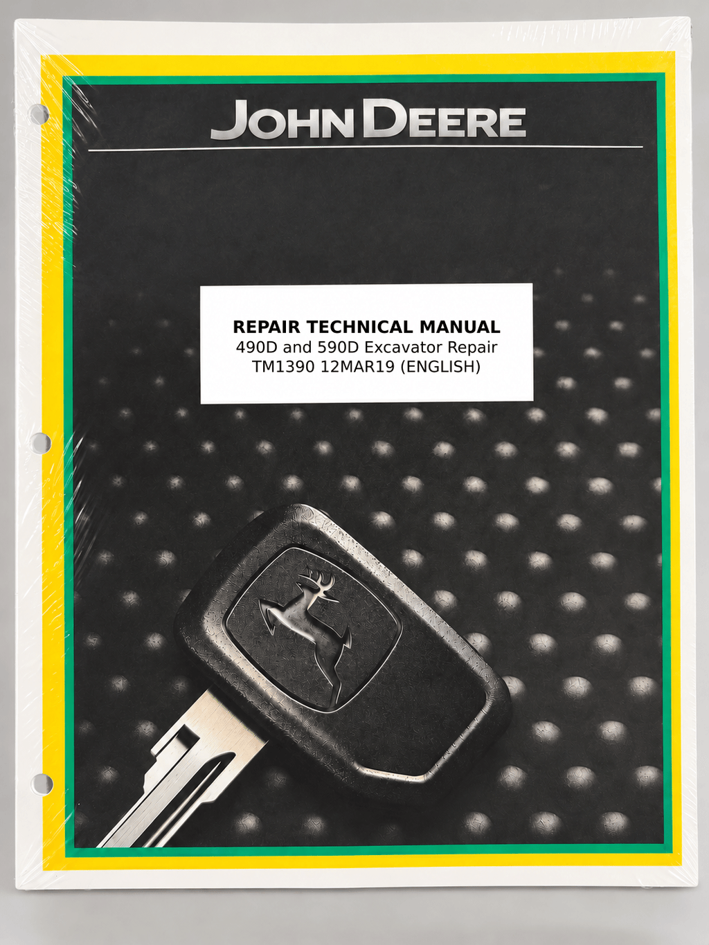 John Deere 490D 590D Excavator Technical Service Repair Manual TM1390 — cover